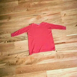Women’s Coral Colored Sweater Cashmere feel Forever 21 Sz S Super Soft Pre-Owned